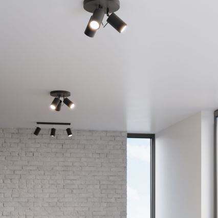 Φωτιστικό σποτ RING 3xGU10/10W/230V μαύρο