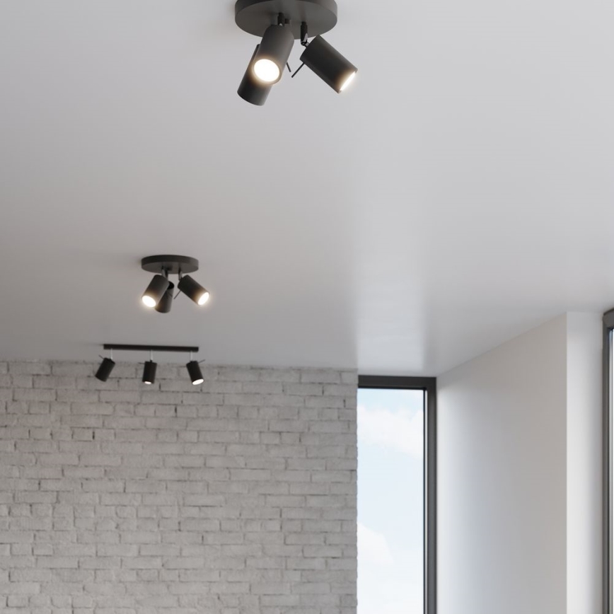 Φωτιστικό σποτ RING 3xGU10/10W/230V μαύρο