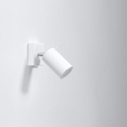 Σποτ τοίχου RING 1xGU10/10W/230V λευκό