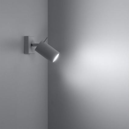 Σποτ τοίχου RING 1xGU10/10W/230V λευκό