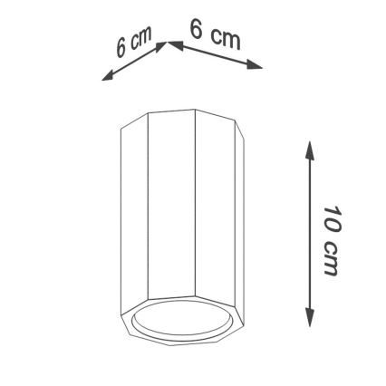 Φωτιστικό σποτ ZEKE 1xGU10/40W/230V 10 cm δρυς