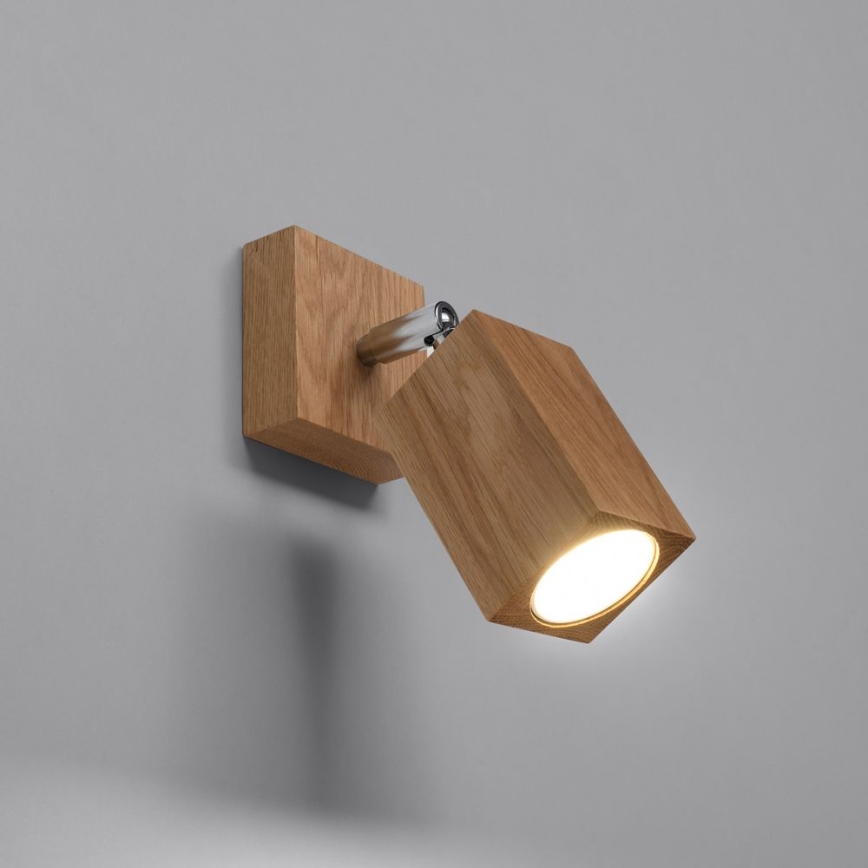 Σποτ τοίχου KEKE 1xGU10/40W/230V δρυς