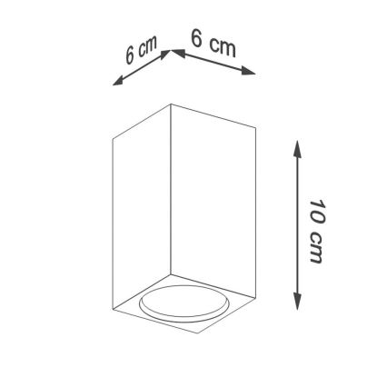 Φωτιστικό σποτ KEKE 1xGU10/40W/230V 10 cm δρυς