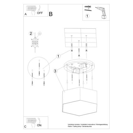 Φωτιστικό οροφής SUNDE 2xE27/60W/230V 11,5 cm μαύρο