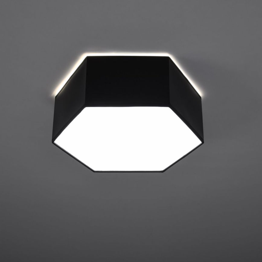 Φωτιστικό οροφής SUNDE 2xE27/60W/230V 11,5 cm μαύρο