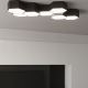 Φωτιστικό οροφής SUNDE 2xE27/60W/230V 15,5 cm μαύρο
