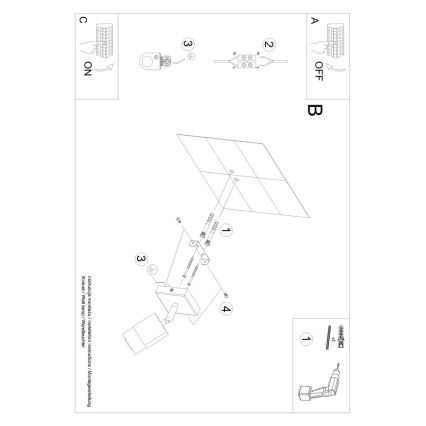 Φωτιστικό σποτ τοίχου NERO 1xGU10/40W/230V μαύρο/γυαλιστερό χρώμιο