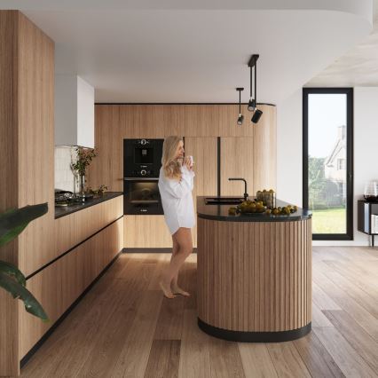 Πολύφωτο on a pole NORANO 2xGU10/40W/230V μαύρο