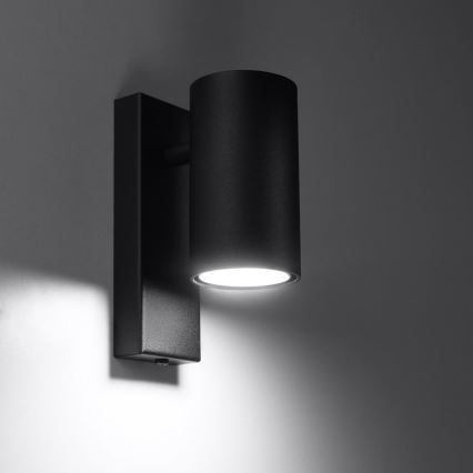 φωτιστικό τοίχου UTTI 1xGU10/40W/230V μαύρο