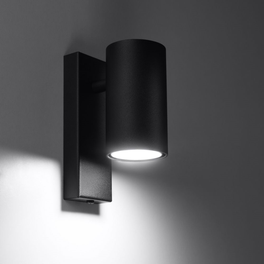 φωτιστικό τοίχου UTTI 1xGU10/40W/230V μαύρο