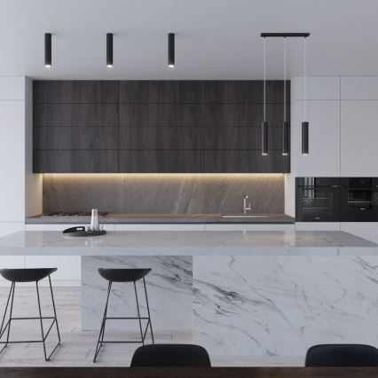 Κρεμαστό φωτιστικό οροφής LAGOS 3xGU10/10W/230V μαύρο