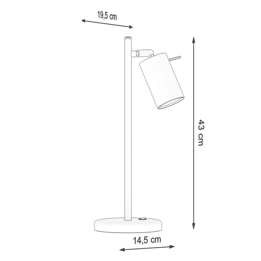 Eπιτραπέζιο φωτιστικό RING 1xGU10/10W/230V λευκό