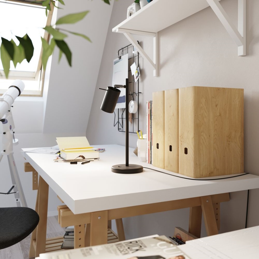 Eπιτραπέζιο φωτιστικό RING 1xGU10/10W/230V μαύρο