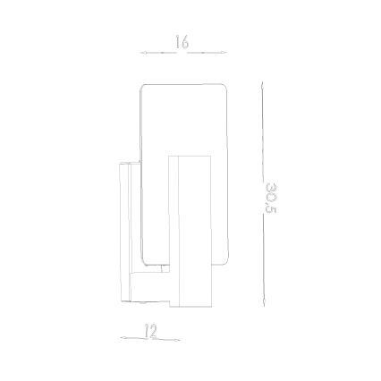 Επιτοίχιο φωτιστικό LAPPO 1xE14/10W/230V μπεζ
