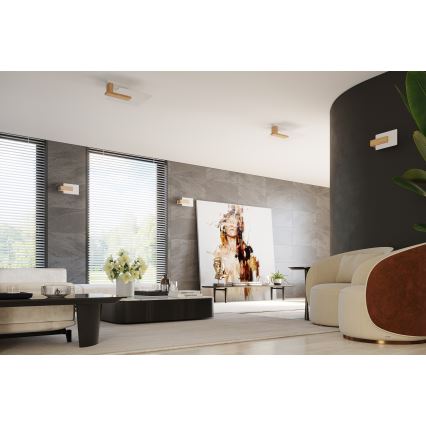 Φωτιστικό οροφής LAPPO 2xE27/15W/230V μπεζ