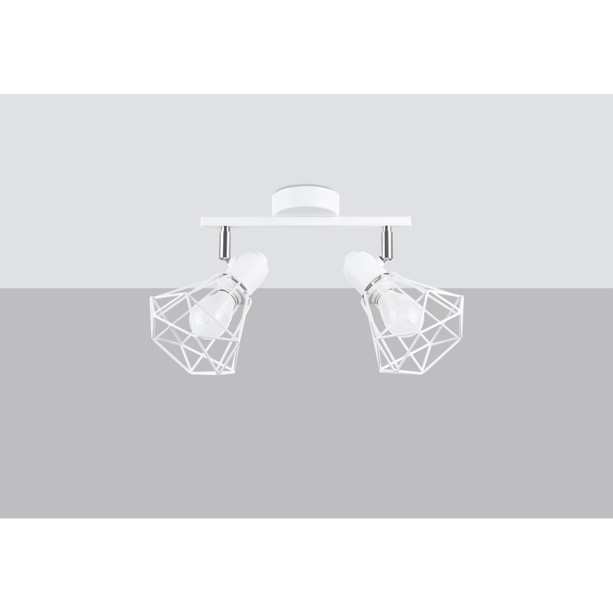 Σποτ φωτιστικό ARTEMIS 2xE14/40W/230V λευκό