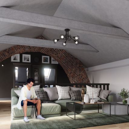 Επιτοίχιο φωτιστικό σημείου ARTEMIS 1xE14/40W/230V μαύρο