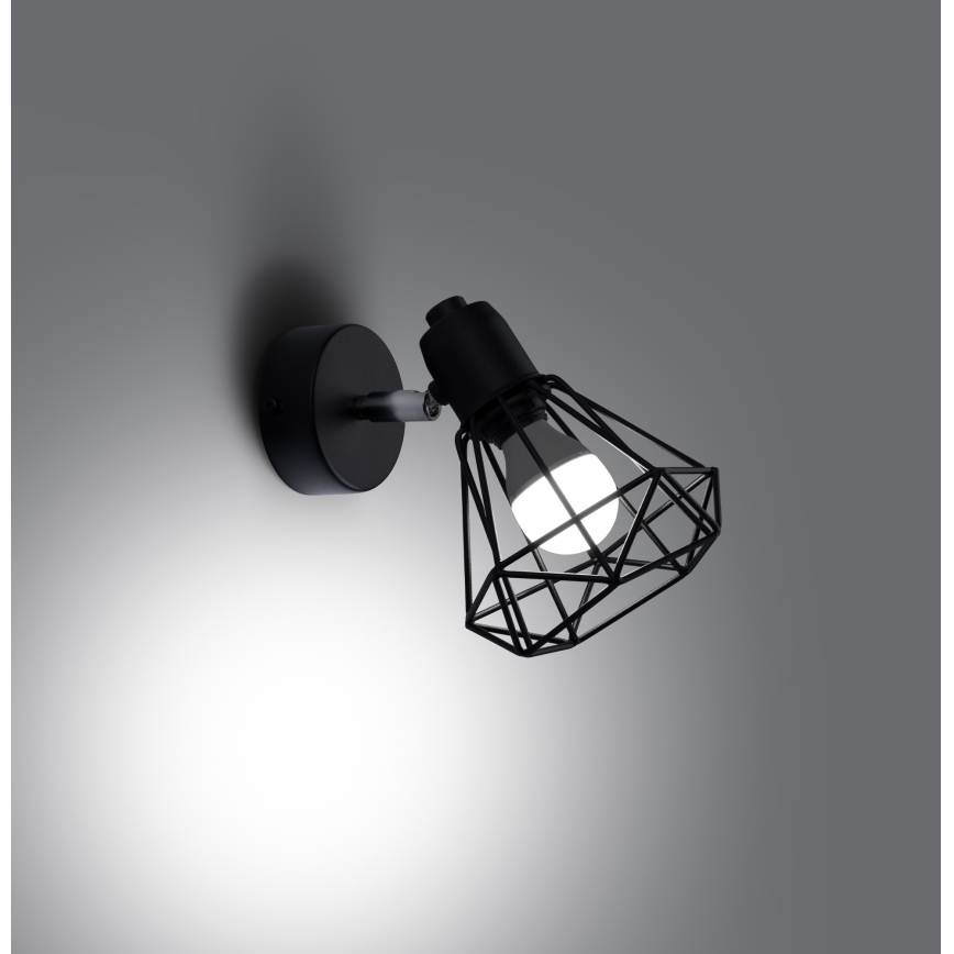 Επιτοίχιο φωτιστικό σημείου ARTEMIS 1xE14/40W/230V μαύρο