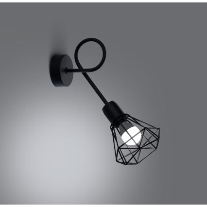 Επιτοίχιο φωτιστικό ARTEMIS 1xE14/40W/230V μαύρο