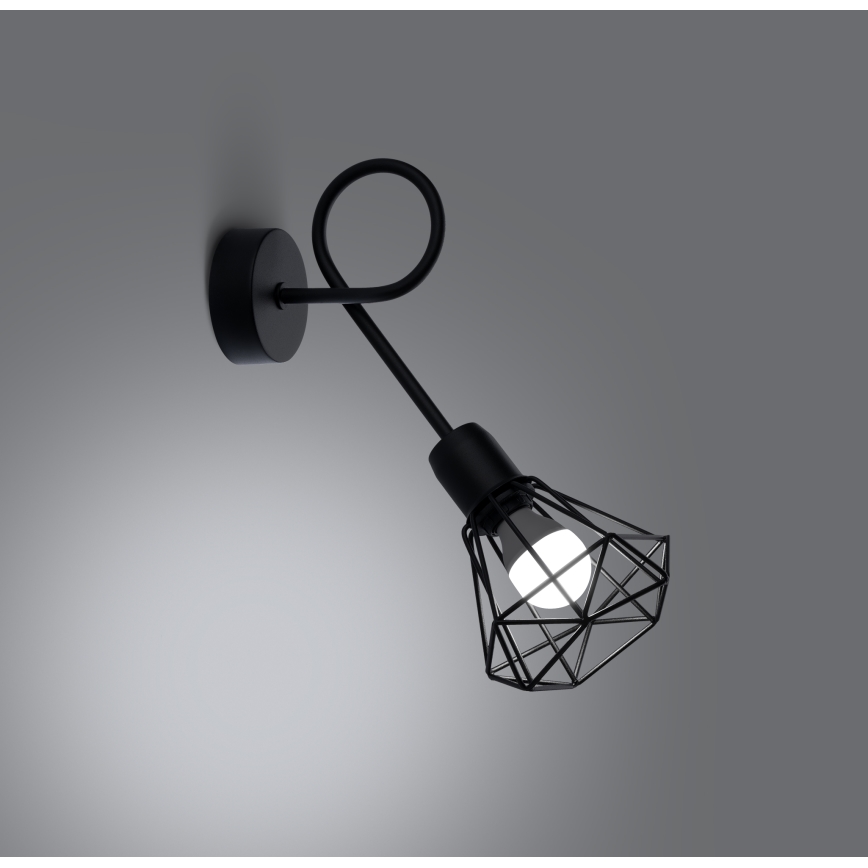 Επιτοίχιο φωτιστικό ARTEMIS 1xE14/40W/230V μαύρο