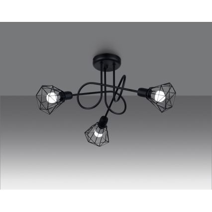 Κρεμαστό φωτιστικό ARTEMIS 3xE14/40W/230V μαύρο