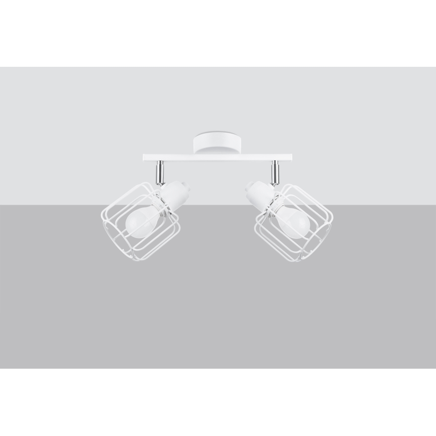 Σποτ φωτιστικό BELUCI 2xE14/40W/230V λευκό