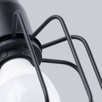Επιτοίχιο φωτιστικό BELUCI 1xE14/40W/230V μαύρο