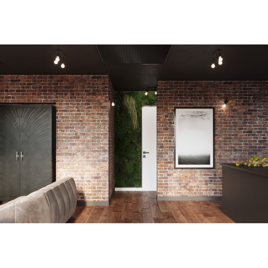 Επιτοίχιο φωτιστικό σημείου FORNES 1xE27/60W/230V μαύρο