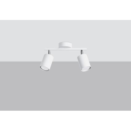 Σποτ φωτιστικό LEMMI 2xGU10/40W/230V λευκό