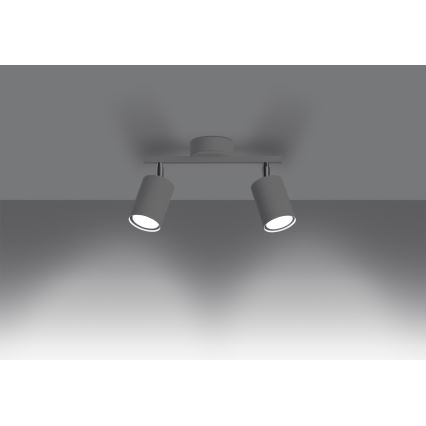 Φωτιστικό σποτ LEMMI 2xGU10/40W/230V λευκό