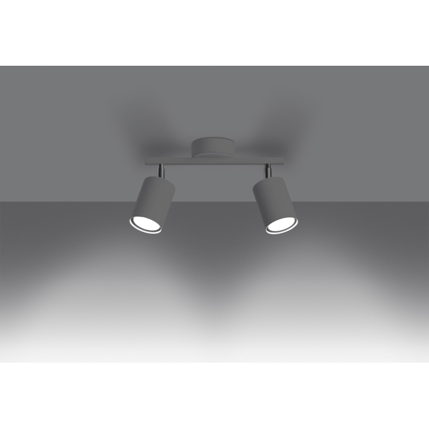 Φωτιστικό σποτ LEMMI 2xGU10/40W/230V λευκό