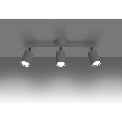 Φωτιστικό σποτ LEMMI 3xGU10/40W/230V λευκό