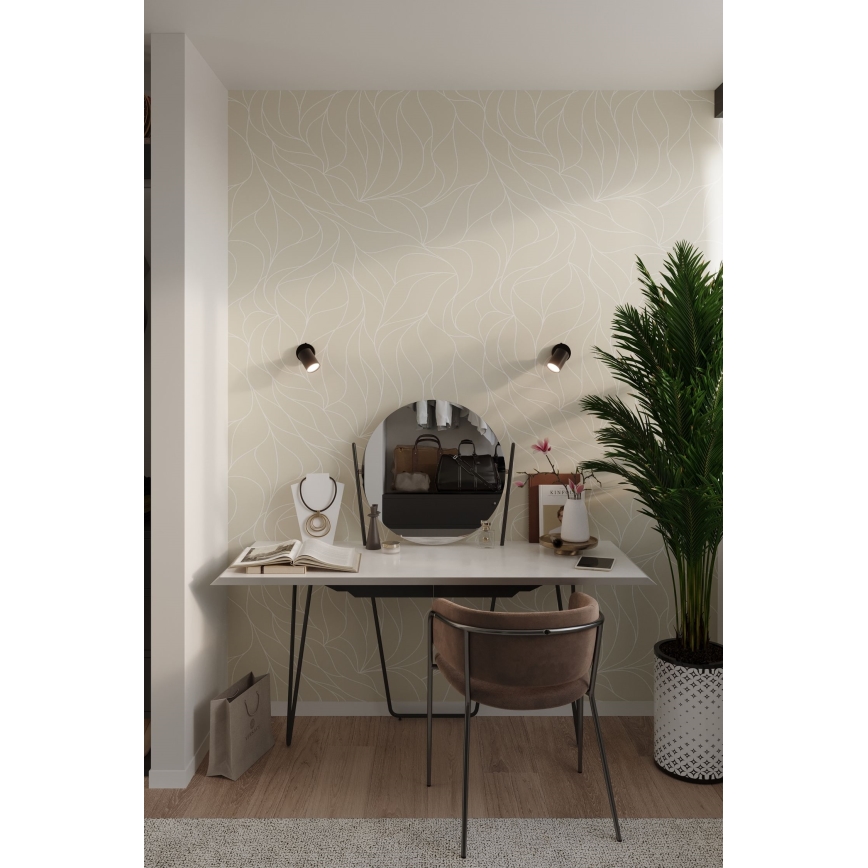 Επιτοίχιο φωτιστικό σημείου LEMMI 1xGU10/40W/230V μαύρο