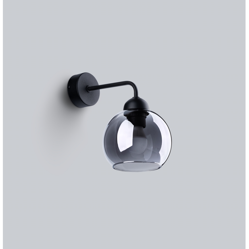 Επιτοίχιο φωτιστικό ALINO 1xE27/60W/230V μαύρο