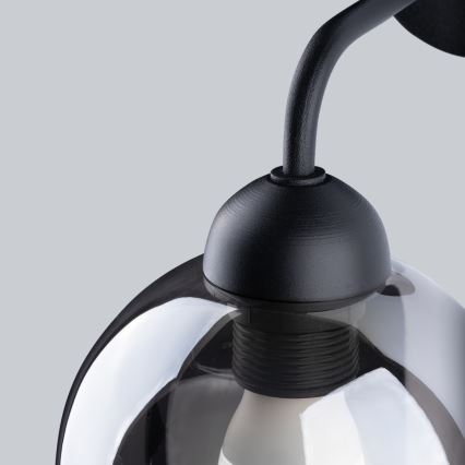 Επιτοίχιο φωτιστικό ALINO 1xE27/60W/230V μαύρο
