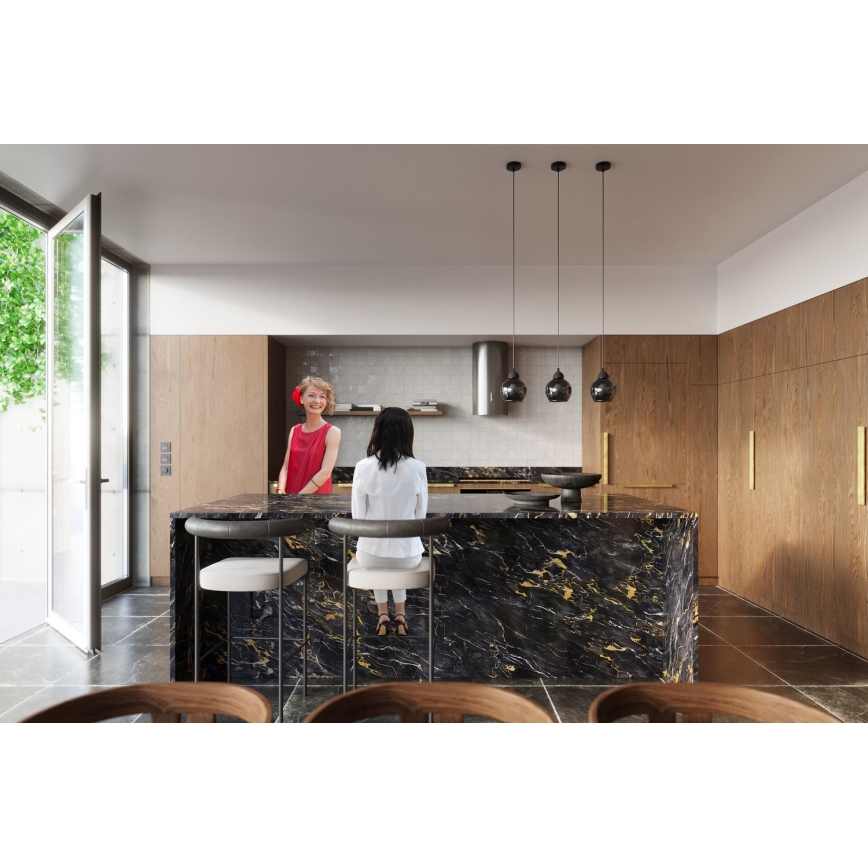 Φωτιστικό οροφής με καλώδιο ALINO 1xE27/60W/230V μαύρο