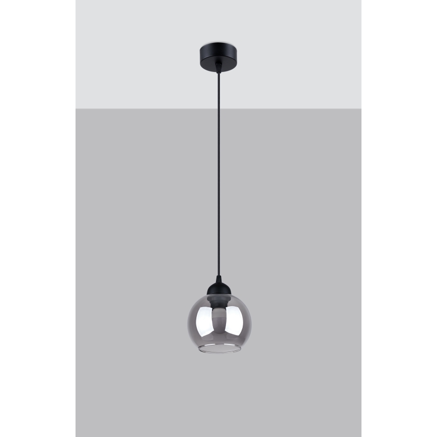 Φωτιστικό οροφής με καλώδιο ALINO 1xE27/60W/230V μαύρο