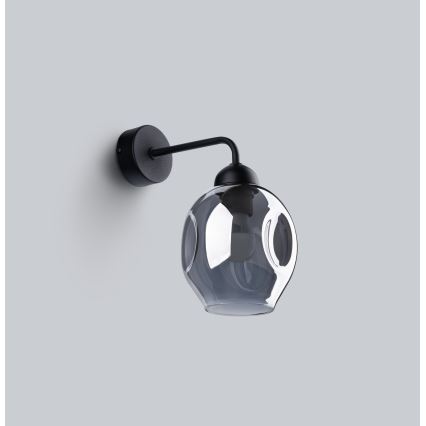 Επιτοίχιο φωτιστικό FILLAN 1xE27/60W/230V μαύρο