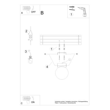 Φωτιστικό οροφής YOLI 1xG9/12W/230V λευκό