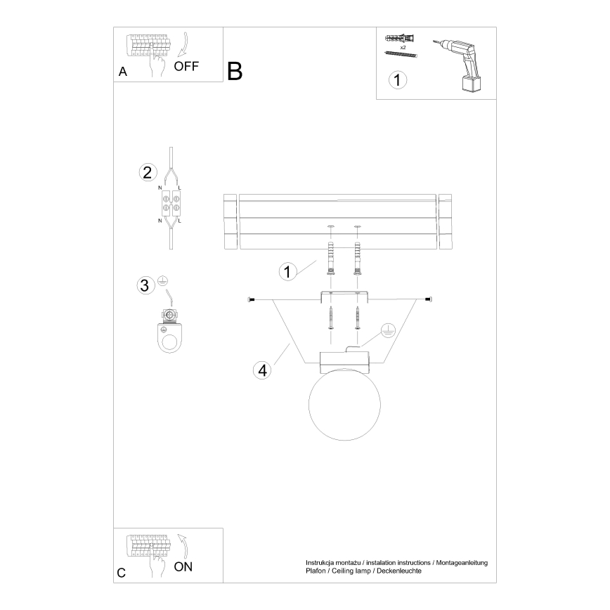 Φωτιστικό οροφής YOLI 1xG9/12W/230V λευκό