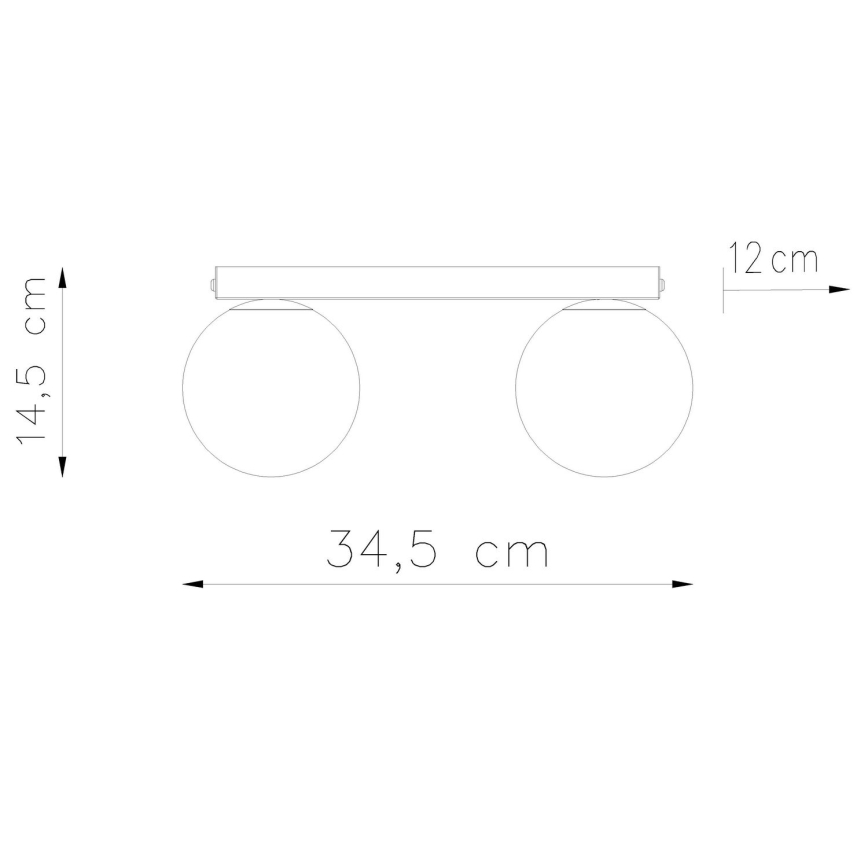 Φωτιστικό οροφής YOLI 2xG9/12W/230V λευκό