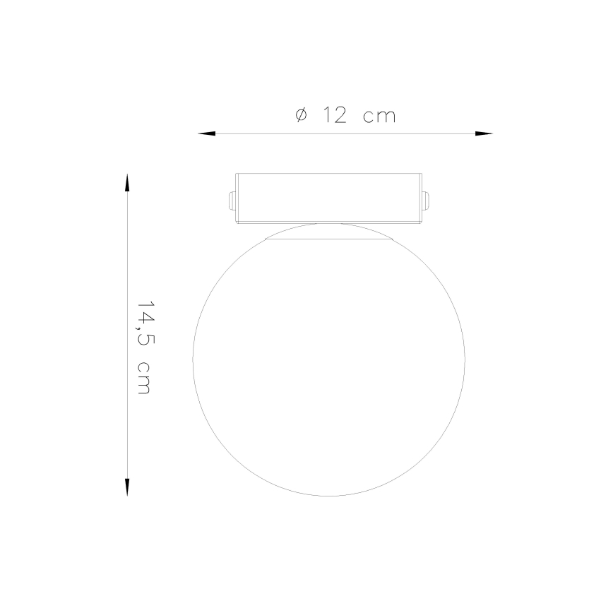 Φωτιστικό οροφής YOLI 1xG9/12W/230V μαύρο