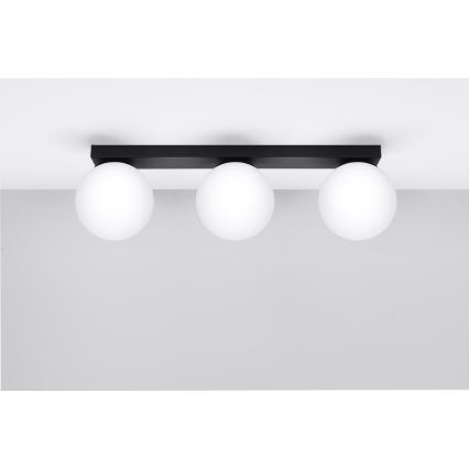 Οροφιαίο φωτιστικό YOLI 3xG9/12W/230V μαύρο