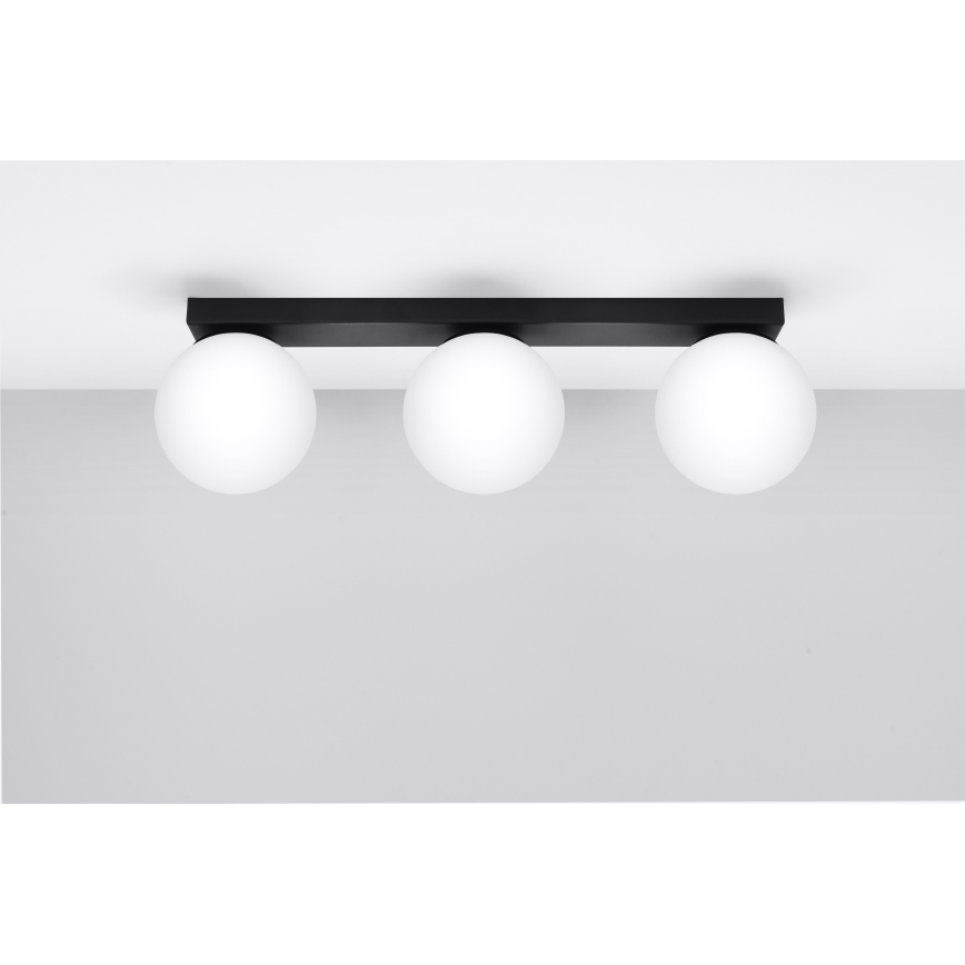 Οροφιαίο φωτιστικό YOLI 3xG9/12W/230V μαύρο
