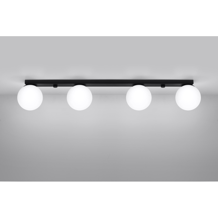 Φωτιστικό οροφής YOLI 4xG9/12W/230V μαύρο