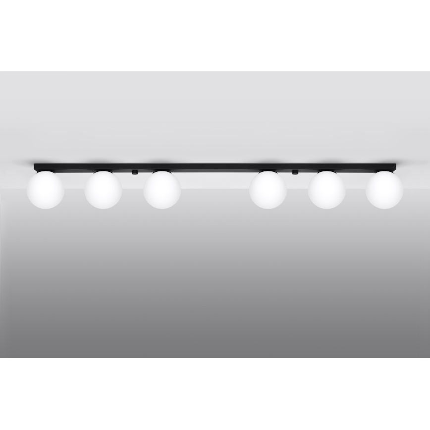 Φωτιστικό οροφής YOLI 6xG9/12W/230V μαύρο