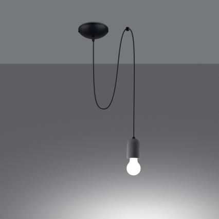 Κρεμαστό φωτιστικό οροφής NESO 1xE27/15W/230V spider τσιμέντο