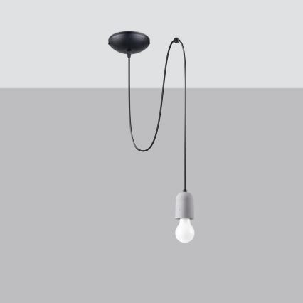 Κρεμαστό φωτιστικό οροφής NESO 1xE27/15W/230V spider τσιμέντο