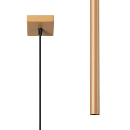 Πολύφωτο με συρματόσχοινο PASTELO 1xG9/8W/230V χρυσαφί