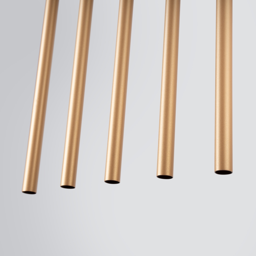 Πολύφωτο με συρματόσχοινο PASTELO 5xG9/8W/230V χρυσαφί